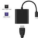 Qoltec Adapter przejściówka USB-C 3.1 | HDMI | 4K | MHL