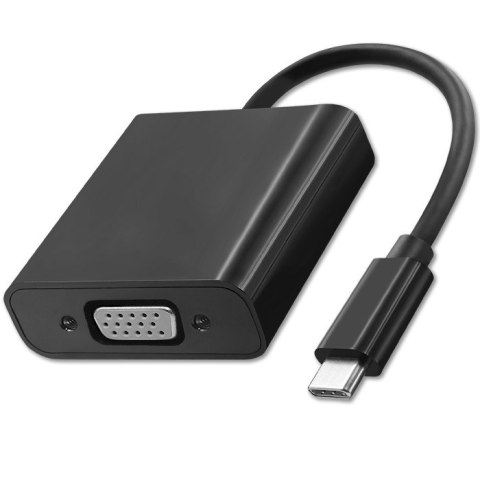Qoltec Adapter przejściówka USB-C 3.1 | VGA | Full HD 1080P | MHL