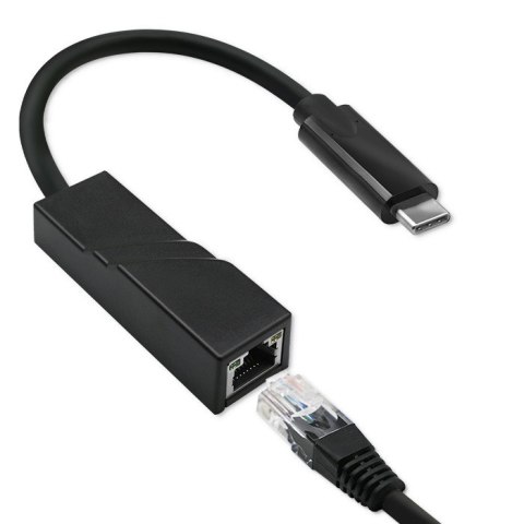 Qoltec Adapter sieciowy przejściówka USB-C 3.1 | RJ-45 | Ethernet | 1000Mb/s