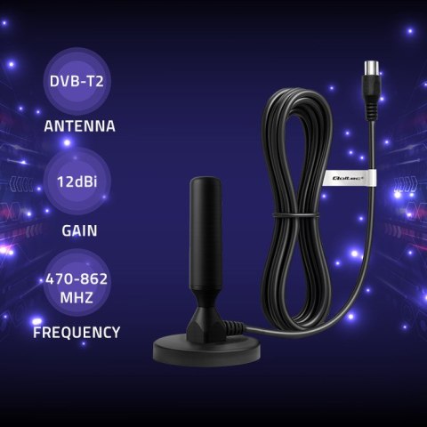 Qoltec Antena telewizyjna DVB-T2