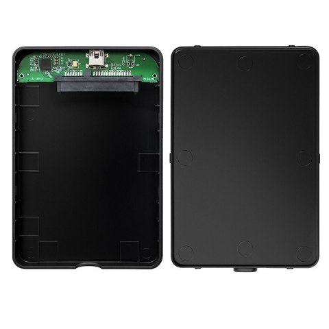 Qoltec Obudowa/kieszeń do dysków HDD/SSD 2.5" SATA3 | USB 2.0 | Czarny