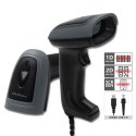 Qoltec Skaner czytnik kodów kreskowych i QR | 1D 2D | USB | Trwały