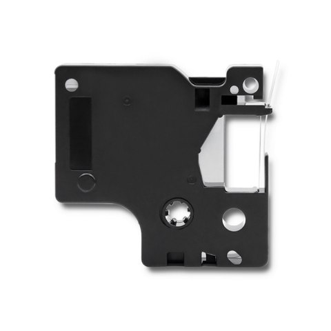 Qoltec Taśma do DYMO D1 45013| 12mm x 7m | Biała/ Czarny nadruk