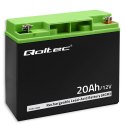Qoltec Akumulator AGM | 12V | 20Ah | Bezobsługowy | Wydajny | LongLife | do UPS, skutera