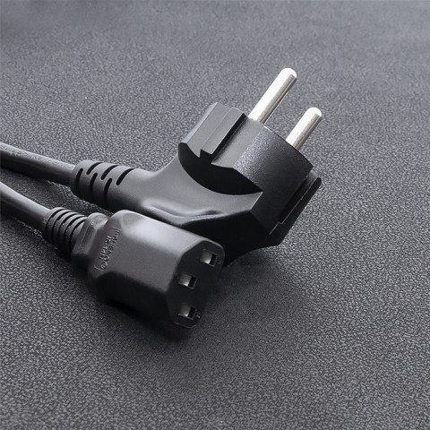 Qoltec Kabel zasilający IEC C13/SCHUKO | 3x0.75mm² | 1.5m