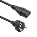 Qoltec Kabel zasilający IEC C13/SCHUKO | 3x0.75mm² | 1.8m