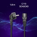 Qoltec Kabel zasilający IEC C13/SCHUKO | 3x0.75mm² | 1.8m