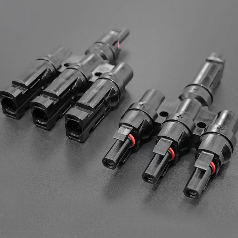 Qoltec Konektor solarny | złącze MC4 | Typ T | 1000V | 30A | komplet