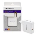 Qoltec Ładowarka GaN FAST 108W | 5-20V | 3-4.7A | USB C | Laptop | Smartfon | Biała