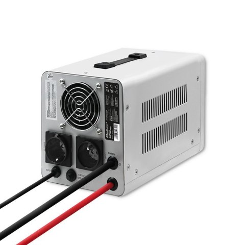 Qoltec Zasilacz awaryjny UPS 800VA/560 | Przetwornica 12/230V z AVR | Sinus