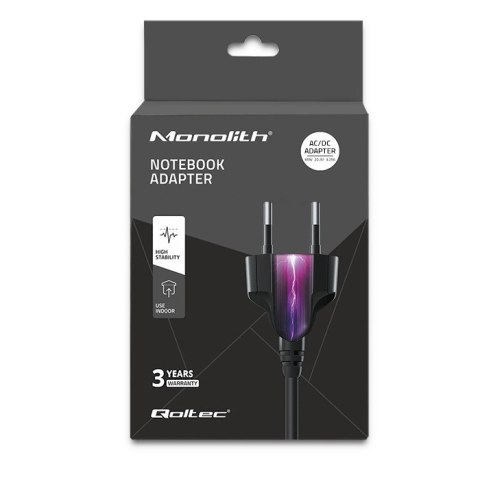 Qoltec Zasilacz sieciowy 65W | 5-20.3V | 2-3.25A | USB typ C | PD | Laptop | Smartfon