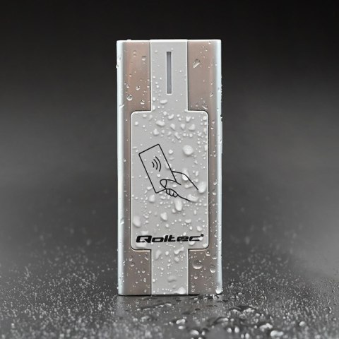 Qoltec Zbliżeniowy czytnik kart i breloków RFID | Metalowa obudowa