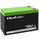 Qoltec Akumulator AGM | 12V | 7Ah | Bezobsługowy | Wydajny | LongLife | do UPS, security