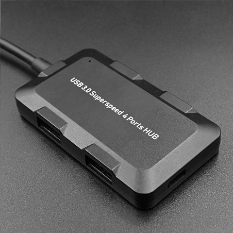 Qoltec Hub Adapter USB-C 3.1 5w1 | 4x USB 3.0 | micro USB