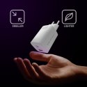 Qoltec Ładowarka sieciowa 65W GaN ULTRA | 5-20V | 2.25-3.25A | 1 x USB typ C PD | 1 x USB QC 3.0 | Laptop | Smartfon | Biała