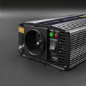 Qoltec Przetwornica napięcia Monolith 1200 MS Wave | 12V na 230V | 600/1200W | USB