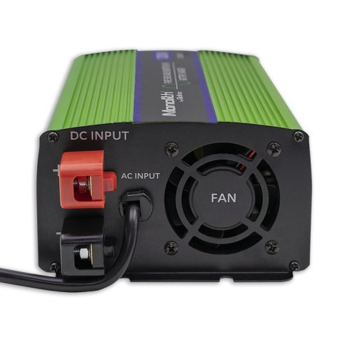 Qoltec Przetwornica napięcia Monolith | ładowanie baterii | UPS | 300W | 600W | 12V na 230V | Czysty Sinus