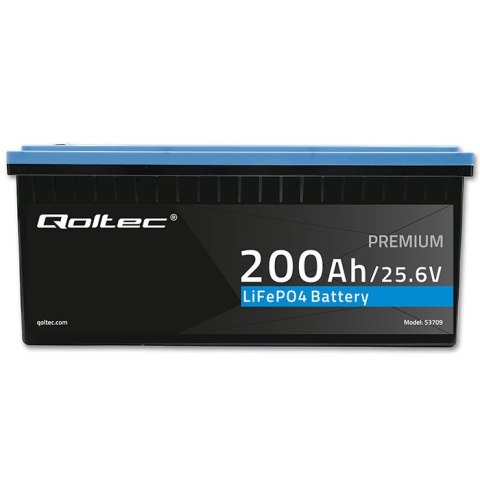 Qoltec Akumulator LiFePO4 Litowo-Żelazowo-Fosforanowy | 25.6V | 200Ah | BMS
