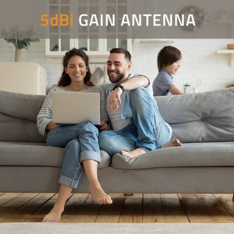 Qoltec Antena 4G LTE DUAL | 5dBi | dookólna | zewnętrzna