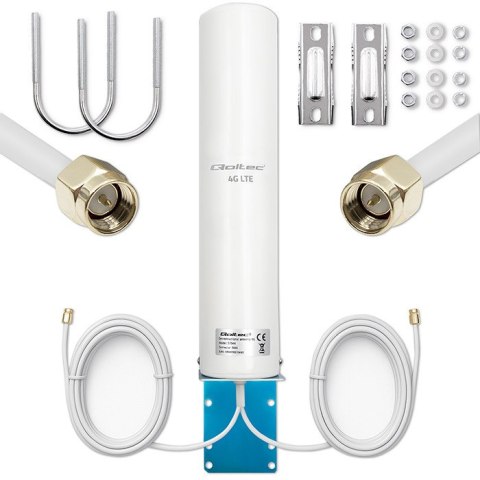 Qoltec Antena 4G LTE DUAL | 5dBi | dookólna | zewnętrzna