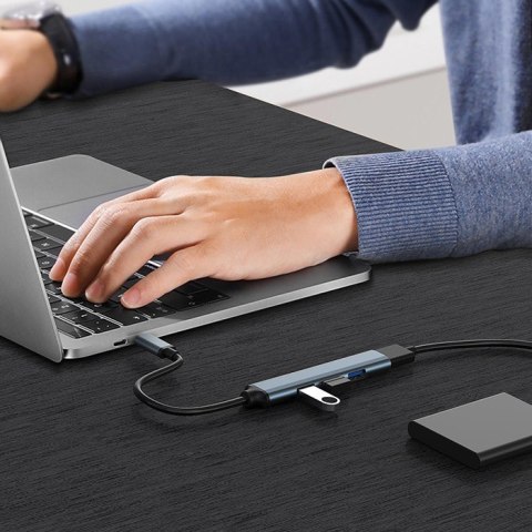 Qoltec Hub Adapter USB-C 3.1 4w1 | USB 3.0 | 3x USB 2.0