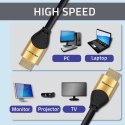 Qoltec Kabel HDMI v2.1 Ultra high speed 8K | 60Hz | 30AWG | GOLD | 1m