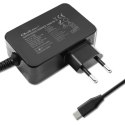 Qoltec Ładowarka GaN POWER PRO | 1xUSB-C | 100W | 5-20V | 3-5A | Laptop | Smartfon | Czarna