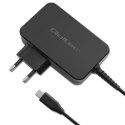 Qoltec Ładowarka GaN POWER PRO | 1xUSB-C | 90W | 5-20V | 3-4.5A | Laptop | Smartfon | Czarna