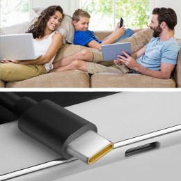 Qoltec Ładowarka GaN POWER PRO | 1xUSB-C | 90W | 5-20V | 3-4.5A | Laptop | Smartfon | Czarna