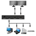 Qoltec Aktywny rozdzielacz Splitter 2 x HDMI 4K x 2K | 3.4Gb/s | High stability