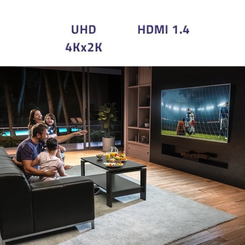 Qoltec Aktywny rozdzielacz Splitter 4 x HDMI 4K x 2K | 3.4Gb/s | High stability