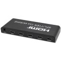 Qoltec Aktywny rozdzielacz Splitter 4 x HDMI 4K x 2K | 6Gb/s | 60Hz | High stability