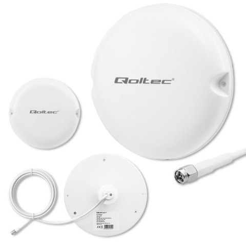 Qoltec Antena 5G LTE sufitowa | 5dBi | 50W | Wewnętrzna