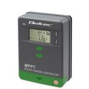 Qoltec Solarny regulator ładowania MPPT z czujnikiem temperatury 20A |12V / 24V | LCD | 2 x USB | Bluetooth | APP | GEL | LiFeP