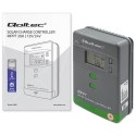 Qoltec Solarny regulator ładowania MPPT z czujnikiem temperatury 20A |12V / 24V | LCD | 2 x USB | Bluetooth | APP | GEL | LiFeP