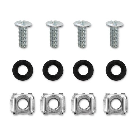 Qoltec Solidny stalowy Patch panel do szaf RACK 19'' | 24 porty | 1U | UTP | Czarny