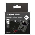 Qoltec Automatyczna ładowarka do akumulatora AGM GEL STD 6V | 1A | Prostownik z sygnalizatorem LED