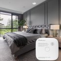 Qoltec Certyfikowany bezprzewodowy Czujnik dymu z baterią | Tuya | Wi-fi | żywotność sensora 10 lat | alarm 85dB | LED