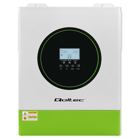 Qoltec Hybrydowy inwerter solarny Off-Grid 11000W | 160A | 48V | MPPT | BMS | Sinus | opcja Wi-Fi | Power Factor 1.0