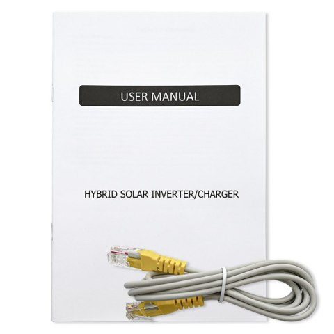 Qoltec Hybrydowy inwerter solarny Off-Grid 6200W | 120A | 48V | MPPT | BMS | Sinus | opcja Wi-Fi | Power Factor 1.0