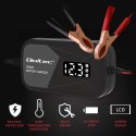 Qoltec Inteligentna mikroprocesorowa ładowarka 12V | 2A | Prostownik do akumulatora AGM GEL | LCD