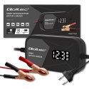 Qoltec Inteligentna mikroprocesorowa ładowarka 12V | 2A | Prostownik do akumulatora AGM GEL | LCD