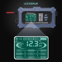 Qoltec Inteligentna mikroprocesorowa ładowarka z testerem baterii i funkcją naprawy 12V | 6A | LCD | Prostownik do akumulatora A