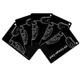 Qoltec Karty zbliżeniowe do stacji ładowania EV | 5szt. | Hotel, parking