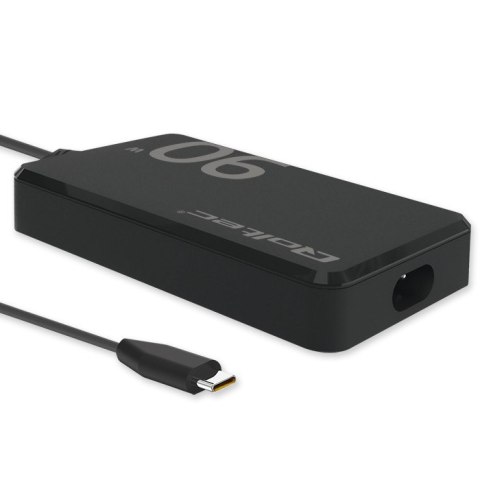 Qoltec Ładowarka sieciowa 90W GaN Super Fast SLIM | PD | 5-20V | 4.5A | USB-C 3.1 | Laptop | MacBook | Smartfon | + kabel