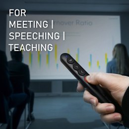 Qoltec Laserowy wskaźnik | Prezenter 4w1 | USB 3.0 | 2.4GHz | 30m