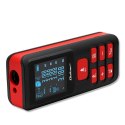 Qoltec Precyzyjny cyfrowy dalmierz laserowy z elektroniczną poziomicą | podświetlany LCD | 120m