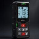 Qoltec Precyzyjny cyfrowy dalmierz laserowy z poziomicą | podświetlany LCD | 120m