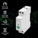 Qoltec Przekaźnik 63A na szynę DIN z licznikiem energii elektrycznej | TUYA | Wi-Fi | SMART LIFE