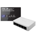 Qoltec SWITCH Przełącznik sieciowy 5 x port RJ45 | 100Mbps | Fast Ethernet | LAN